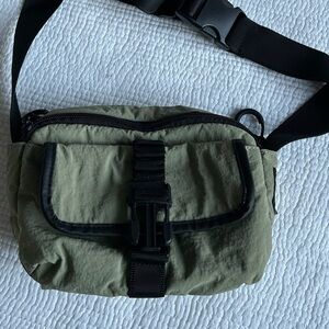 C&C California Khaki Crossbody Bag with Black Strap